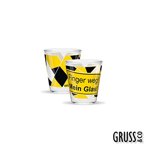 GRUSS&CO 43372 Schnapsglas "Finger weg!" von GRUSS & CO