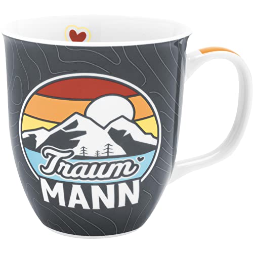 GRUSS & CO Tasse Motiv "Traummann" | Sprüchetasse, Porzellan, 40 cl | Geschenk, Männergeschenk | 47884 von GRUSS & CO