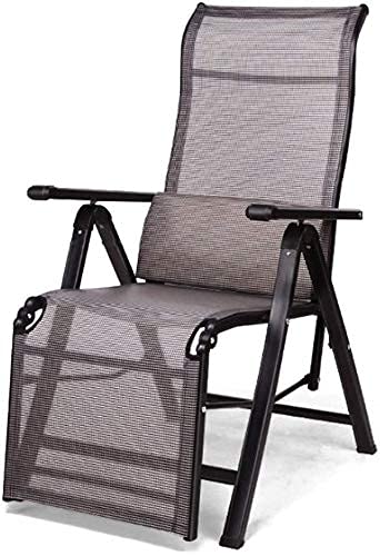 Klappbarer Liegestuhl, robuste Gartenmöbel-Sets, Sonnenliege, Camping-Gartenstühle, klappbar, Schwerelosigkeits-Liegestuhl, Liegestuhl, verstellbar, wasserdicht, Chaiselongues aus Metall für Büro im von GSKXHDD