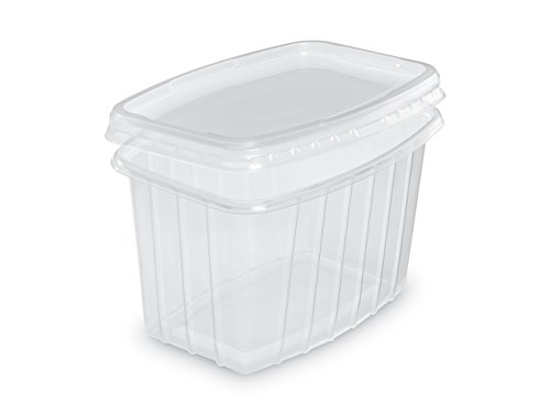 GUILLIN bcpp0605 Karton Box transparent mikrowellengeeignet zu Deckel unabhängigen, Kunststoff, transparent, 9,8 x 13,8 x 8,3 cm von GUILLIN