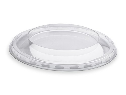 GUILLIN covdeli270cc Karton Deckel flach für Topf Dessert, Kunststoff, transparent, 10,1 x 10,1 x 1,2 cm von GUILLIN