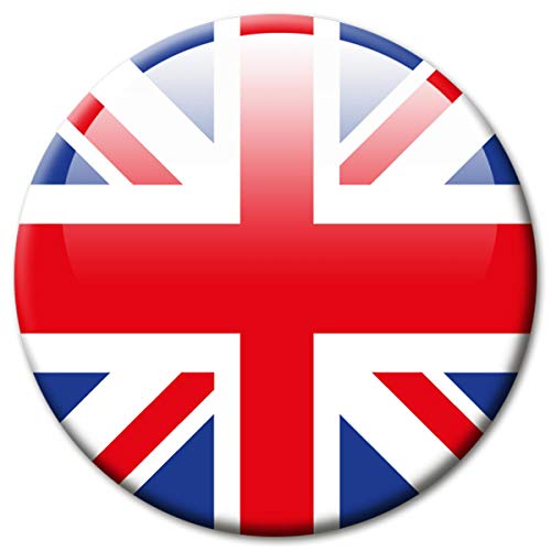 Kühlschrankmagnet Flagge UK United Kingdom Magnet Länder Flaggen Reise Souvenir Union Jack für Kühlschrank stark groß 50 mm von GUMA Magneticum