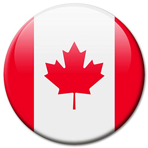 Kühlschrankmagnet Flagge Kanada Magnet Länder Flaggen Reise Souvenir Canada für Kühlschrank stark groß 50 mm von GUMA Magneticum