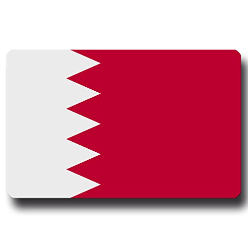 Kühlschrankmagnet Flagge Bahrain - 85x55 mm - Metall Magnet mit Motiv Länderflagge von GUMA Magneticum