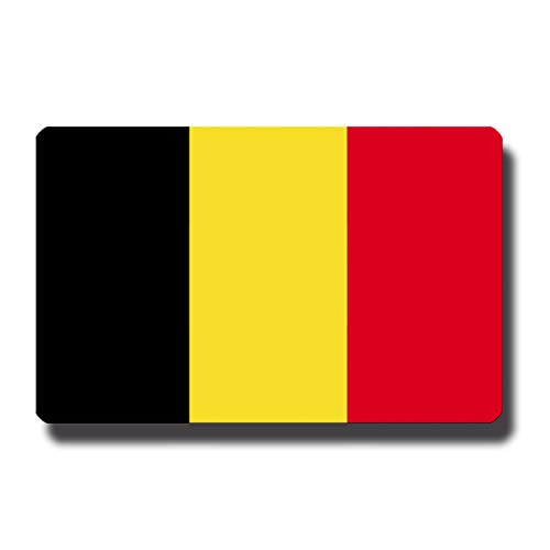 Kühlschrankmagnet Flagge Belgien - 85x55 mm - Metall Magnet mit Motiv Länderflagge von GUMA Magneticum