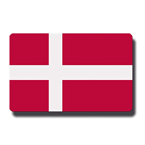 Kühlschrankmagnet Flagge Dänemark - 85x55 mm - Metall Magnet mit Motiv Länderflagge von GUMA Magneticum