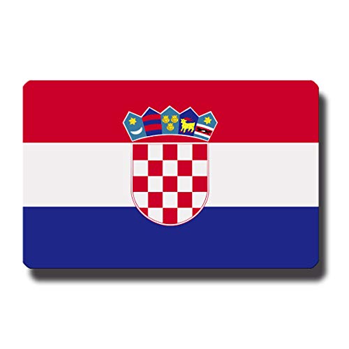 Kühlschrankmagnet Flagge Kroatien - 85x55 mm - Metall Magnet mit Motiv Länderflagge von GUMA Magneticum