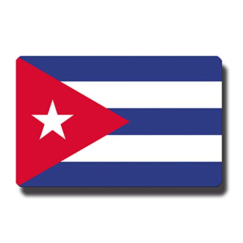 Kühlschrankmagnet Flagge Kuba - 85x55 mm - Metall Magnet mit Motiv Länderflagge von GUMA Magneticum