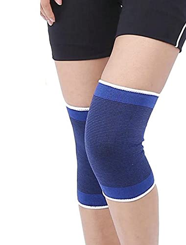 Elastisches Knie-Bandage-Bandage, unterstützt und lindert Schmerzen, Einheitsgröße, Unisex, 2 Stück (blau) von GUTEINTE