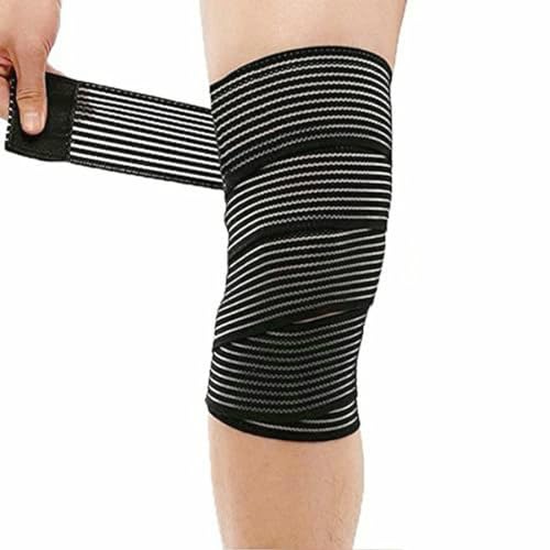 GUTEINTE Elastische Bandage für Waden, Knie, Arm, Wadenstütze, bequem, atmungsaktiv, für Sport und Muskelschmerzen (2, schwarz) von GUTEINTE