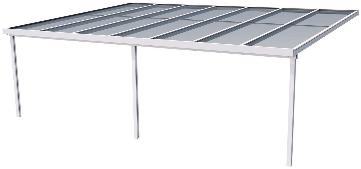 GUTTA Terrassendach Premium, BxT: 611x506 cm, Bedachung Doppelstegplatten, BxT: 712x506 cm, Dach Polycarbonat klar von GUTTA