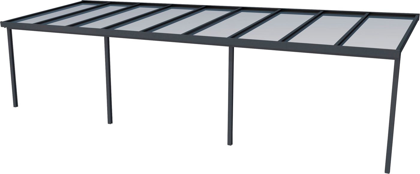 GUTTA Terrassendach Premium, BxT: 913,5x306 cm, Bedachung Doppelstegplatten, BxT: 914x306 cm, Dach Polycarbonat klar von GUTTA