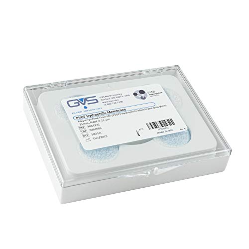 GVS Filter Technology, Filter Disc, PVDF Membran, 0.22µm, 25mm, 100/pk von GVS