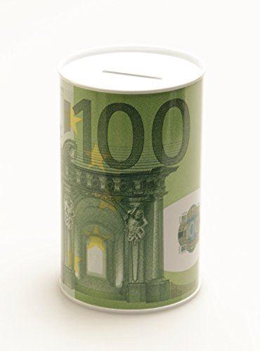 Spardose Geldschein Euroschein Metall Sparbüchse Geldschein Sparschwein Euro Sparen (100 Euro) von GW Handels UG