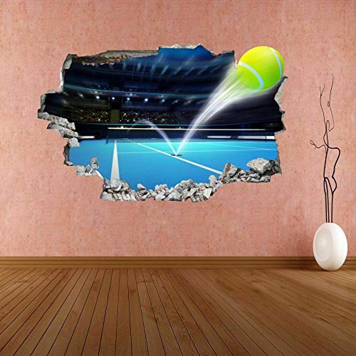 Wandtattoo Tennis Ball Serve Ace Hard Court 3D Wall Sticker Mural Decal Kids Room Decor von GWCU