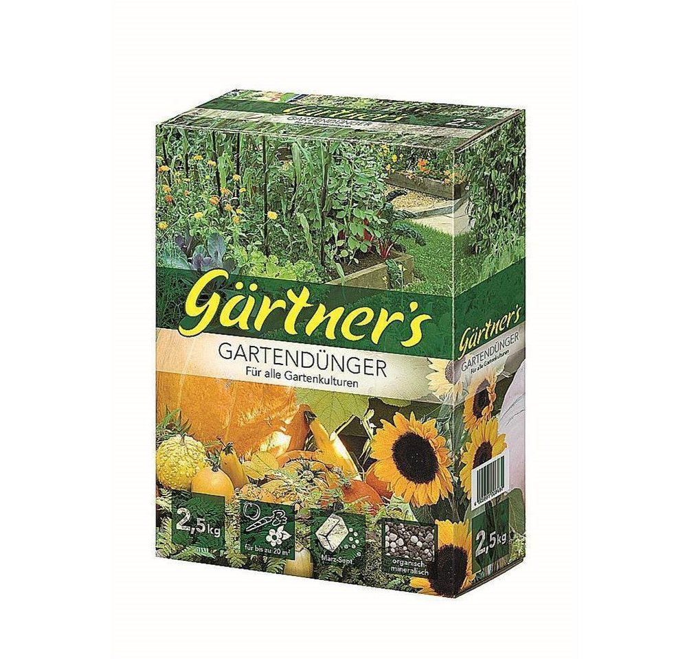 Gärtner's Gartendünger für alle Gartenkulturen 2,5 kg Universaldünger von Gärtner's