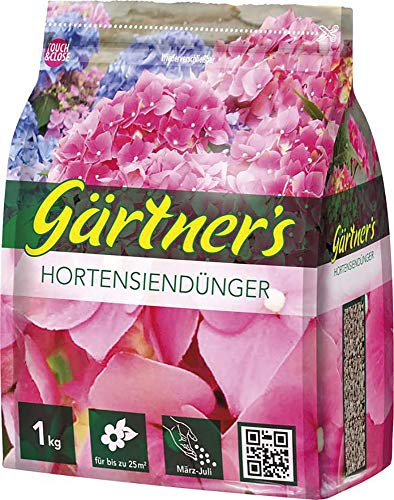 Gärtner´s Hortensiendünger, NPK 8+3+5 (+2) organisch-mineralisch, 1kg von Gärtner's