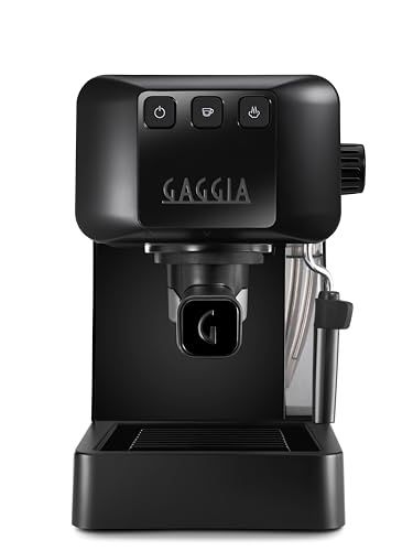 Gaggia EG2109 Black Manuelle Espressomaschine, gemahlen oder Pads, POD-System für cremige Espresso mit Pads, automatisches Vor-Infusion, 15 bar, neues Modell 2023, 100% Made in Italy von Gaggia