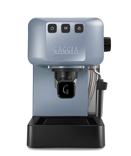 Gaggia EG2109 Grey Manuelle Espressomaschine, gemahlen oder Pads, POD-System für cremige Espresso mit Pads, automatisches Vor-Infusion, 15 bar, Modell 2023, 100% Made in Italy von Gaggia