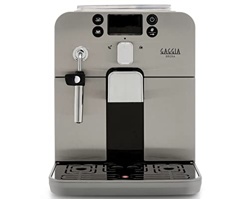 Gaggia RI9305/11 Brera – Kaffeevollautomat, für Espresso und Cappuccino, Kaffeebohnen oder gemahlen, 1400 W, Silber/Schwarz, 100 % Made in Italy von Gaggia
