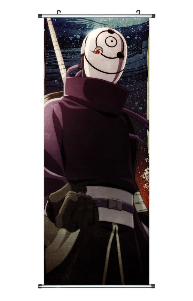 GalaxyCat Poster Großes Naruto Rollbild / Kakemono aus Stoff, Poster 100x40cm, versch, Tobi, Tobi Rollbild / Kakemono von GalaxyCat