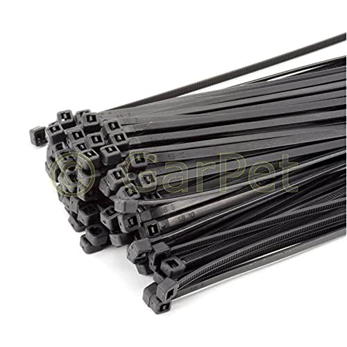 Profi Kabelbinder schwarz UV Beständig 300 x 3,6 mm 100 St. von GarPet
