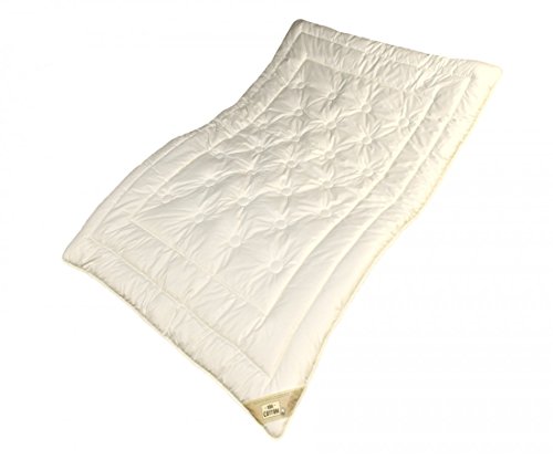 Garanta Extra Leicht Steppbett Bettdecke Cotton Kinder - Größe 100 x 135 cm - Füllung Baumwolle aus Bio Tierhaltung von Garanta