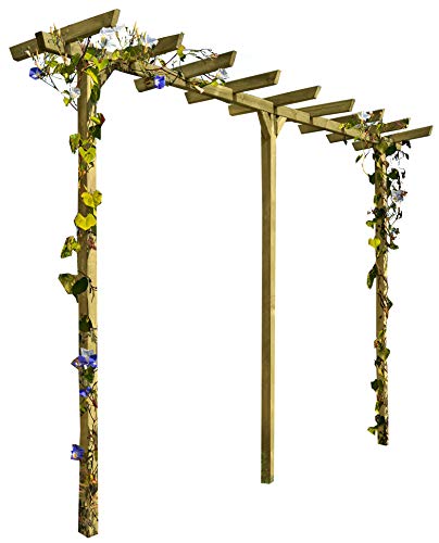 Gartenpirat Pergola aus Holz Torbogen Rankhilfe Länge ca. 450 cm (7x7) von Gartenpirat