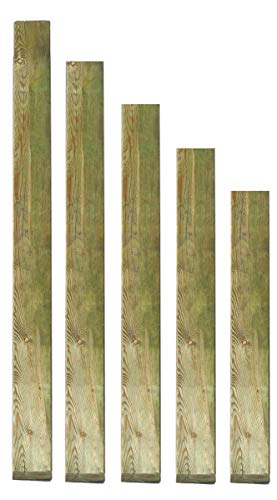 Holzpfosten 9x9 cm Länge 90 cm imprägniert mit Kopf gekappt von Gartenpirat® von Gartenpirat