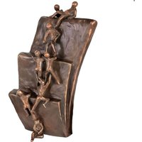 Die Leiter erklimmen - Bronzeskulptur vom Designer - Reality von Gartentraum.de