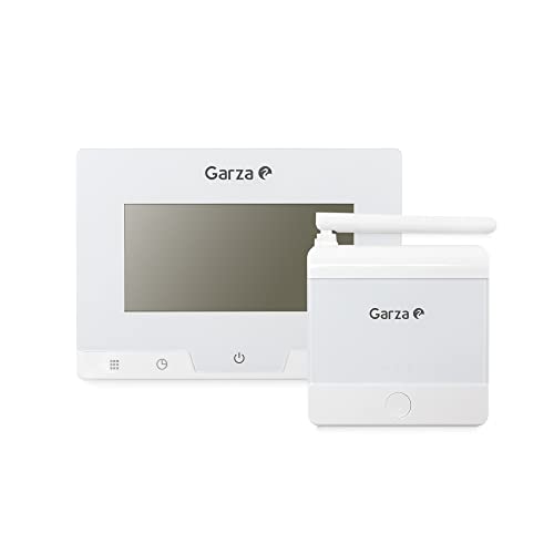 Garza 400616 Digitales Thermostat für Heizung und Heizung Stoppuhr mit Touch-Temperaturregler, Weiß, 400617 von Garza