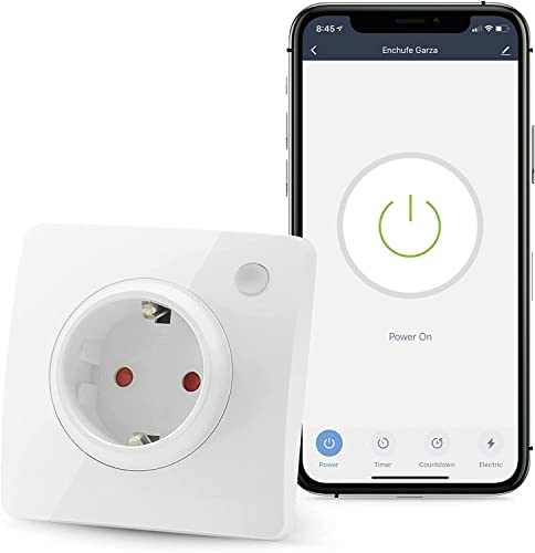 Garza SmartHome WLAN-Steckdose, kompatibel mit Alexa, iOS und Google Home. Fernbedienung und programmierbar per App und Sprachsteuerung steuerbar von Garza