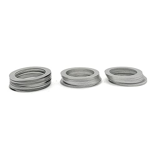 GatherTOOL M30 M32 M35. Edelstahl-Flache Waschmaschine Hochpräziser Einstelldichtung Ultra dünne Scheibe Dicke 0,1/0,2/0,3/0,5 / 1mm (Inner Diameter : 30x50x1 (2Pcs)) von GatherTOOL