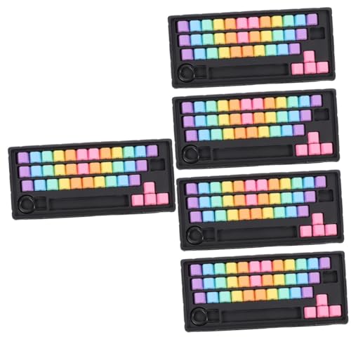 Gatuida 5 Sätze Tastenkappe Tastaturzubehör Tastaturschutz Mechanical Keyboard mechanische Tastatur Computer Tastatur farbige Tastatur Bunte Tastaturkappen Tastatur versorgung Klaviatur von Gatuida
