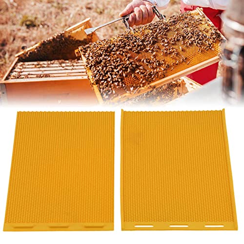 Gavigain Bienenwachsplatte – 2 Stück 5,4 Mm Gummi-Bienenwachsplattenform, Nestfundament-Maschine, Manuelle Gummi-Nestfundamentform, Bienenwachs-Foundation-Pressform, Imkerausrüstung von Gavigain