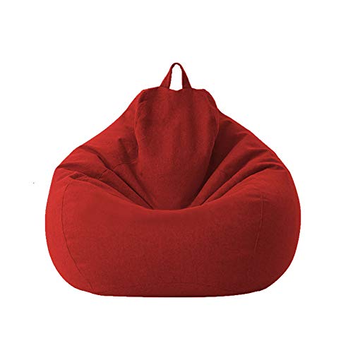 Geagodelia - Bezug für Sofas, Sitzsack, klassisch, ohne Füllung, für Erwachsene und Kinder, Rot, 85 x 105 cm von Geagodelia