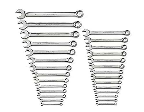 GEARWRENCH 28-teiliges 6-teiliges Ringmaulschlüssel-Set, SAE/metrisch – 81923 von GEARWRENCH