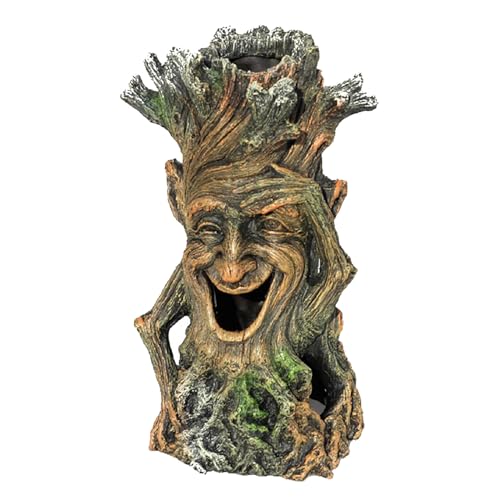 Gartendeko Baumn Wurzel Harz Figuren Statuen Gartenstecker Gartenfiguren Gartenstatuen Draußen Dekoration Terrass Vintage Deko Gartenzwerg Geschenk (Camouflage, One Size) von Generic