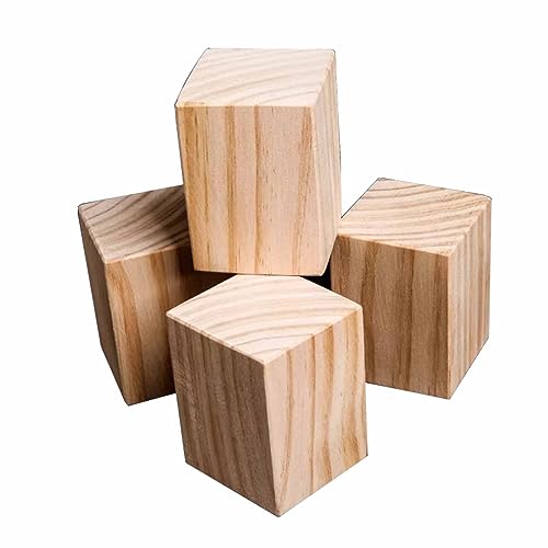 Holzmöbelbeine, 4 Stück, Massivholz-Schreibtischerhöhungen, Bettgestell, Ersatzfüße für Sessel, Schrankfüße für Couchtisch, TV-Schränke, Sofatisch (5 x 5 x 8 cm) (10 x 10 x 5 cm) von Generic