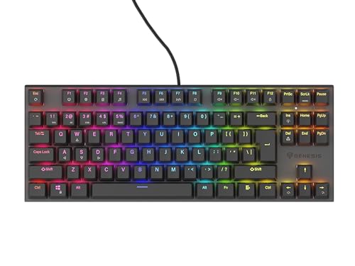Genesis Gaming Tastatur Thor 303 TKL leise kabelgebunden schwarz (US) von Genesis