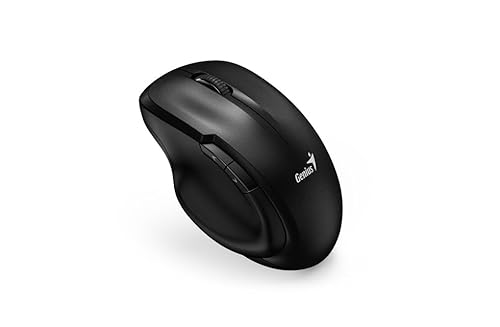 Genius Ergonomic USB-Maus Ergo 8200S kabellos, leise, schwarz von Genius