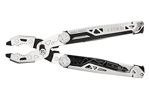 Gerber Multi-Tool mit 12 Funktionen, Dual Force, Inklusive Holster, Mit Einhandöffnung und Frame-Lock-Verriegelung, Gesamtlänge: 12 cm, 30-001613 von Gerber