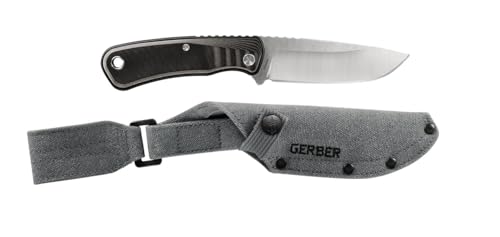 Gerber Survival-Messer mit Holster, Downwind Fixed DP, Klingenlänge: 10,8 cm, G10/7Cr17MoV, Schwarz, 30-001817 von Gerber