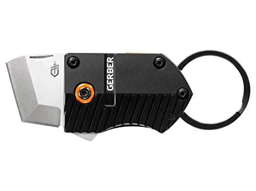 Gerber Mini-Taschenmesser, KeyNote, Mit Gürtelclip und abnehmbaren Schlüsselring, Klingenlänge: 2,2 cm, 5Cr15MoV Stahl, Aluminiumgriff, 31-003792 von Gerber