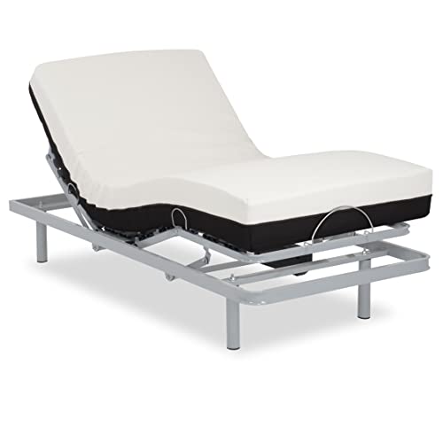 Gerialife - Lattenrost elektrisch verstellbar | Orthopädische matratze 20 cm. Visco Plus (90x200, drahtlose Kontrolle) von Gerialife