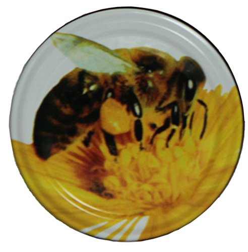 60 Stück 66er Twist Off Deckel Biene Preis pro Stück 0,35 Euro von Germerott Bienentechnik