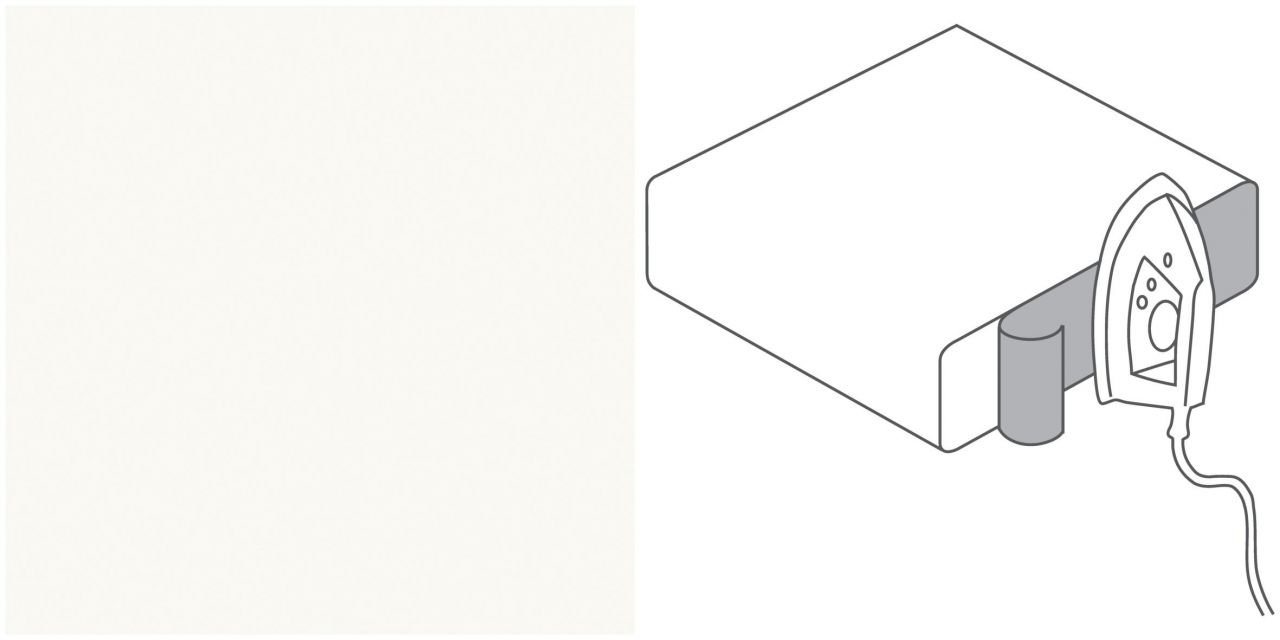 GetaLit Abschlussleiste Getalit Umleimer weiß 500 cm, 44 x 0,3 mm, Flex, Stoff von GetaLit