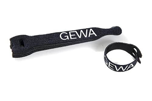 GEWA Kabelbinder 160mm, 10er Pack, Klettband mit Schlaufe, 190992 von Gewa