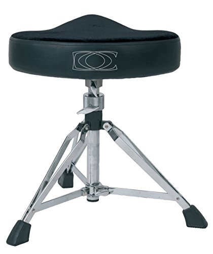 GEWA Schlagzeughocker/Drumhocker Sattelsitz, schwarz, höhenverstellbar, doppelstrebig - F805162 von Gewa