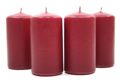 12 rubin rote ALTAR - STUMPENKERZEN GIES KERZE DEKO 90 x 40 mm von Gies